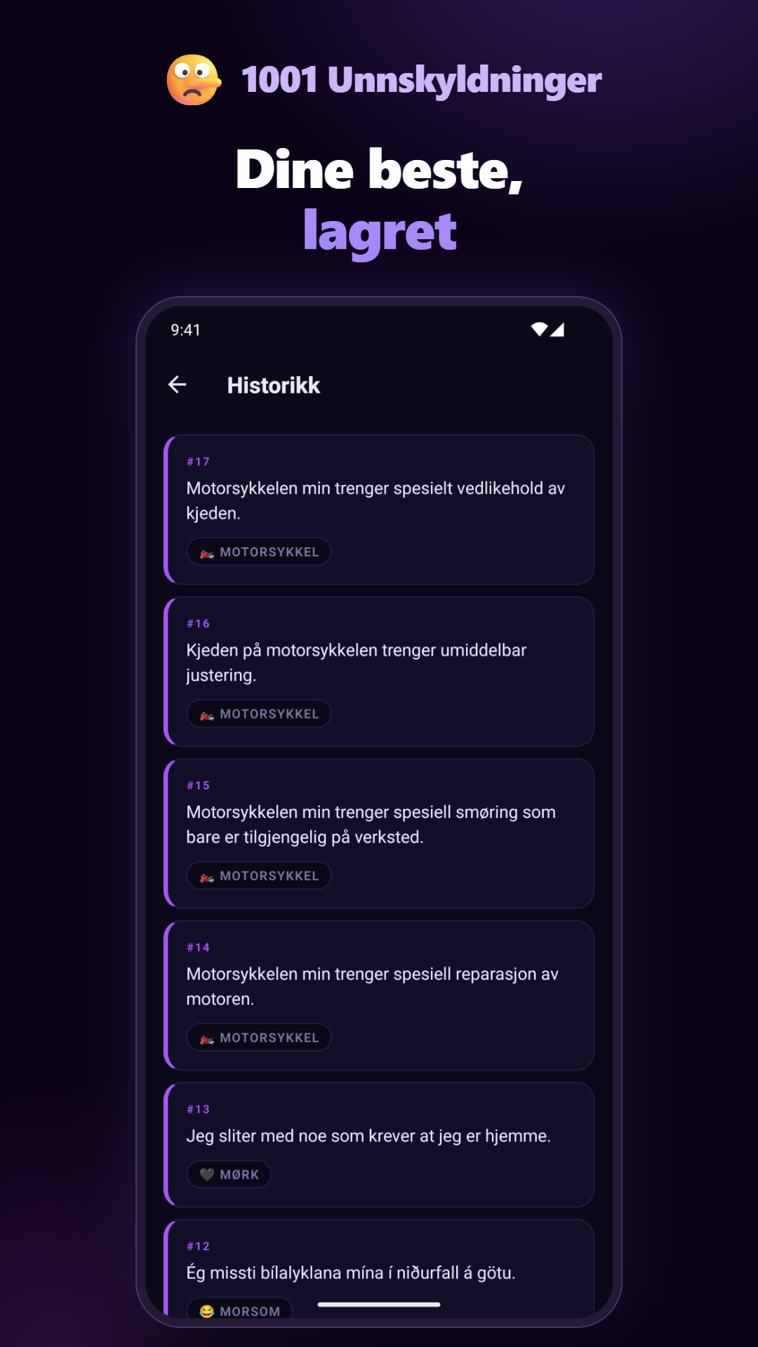 Historikkskjerm